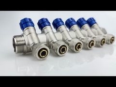 Bakır Pex boru manifold 2 - 12 Port Su Yeraltı Isıtma manifold