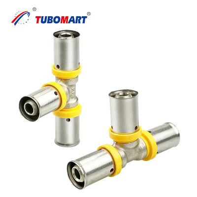 Pex Al Pex Gaz Sistemi Gaz boru bağlantıları için baskı boru armatürleri