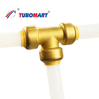 Brass Push Quick Connect Fittings Kurşunsuz PEX AL PEX Boru Fittings
