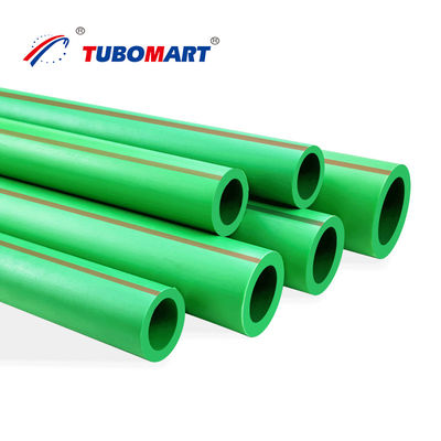 20 mm - 110 mm Yeşil PPR borusu Plastik Polipropilen PPR tesisat borusu