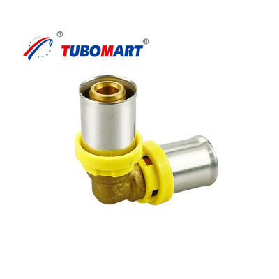 CW617N Bakır Yüksek Performanslı Pex Baskı Fittings PEX AL PEX Boru Baskı Fittings