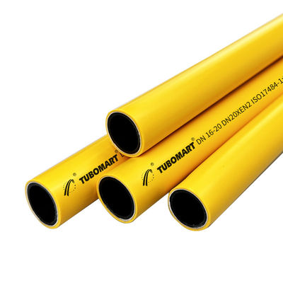 Sarı PEX AL Pex gaz borusu 2.0mm Kalınlığı ISO 17484-1:2006 AS4176.8-2010 Standartı