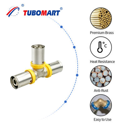 Yerel Brass Pex Basın Fittings 1/2 Inch 3/4 Inch 1 Inch PEX Tüpleri için