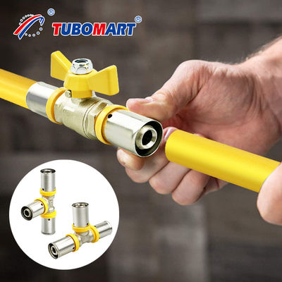 Pex Al Pex Basın Fittings 3/4 Inch Profesyonel PEX Tubing Uyumluluğu
