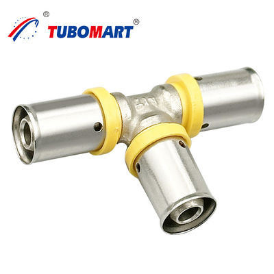 Chrome kaplama Pex Basın Fittings korozyona dayanıklı tunç Bağlantı Fittings için itmek