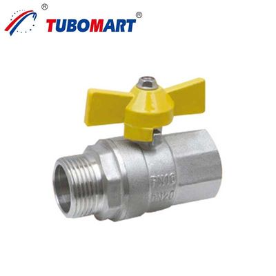 Manual Hpb58-3A Bakır Gaz Valfı Ev tesisatları için 1/2 Gaz Küre Valfı