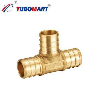 Kurşunsuz Pex Crimp Fittings Brass Crimp Fittings Su Teslimi Sistemleri için Tesisat
