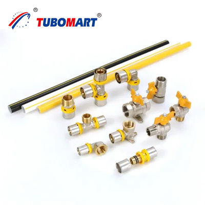 16mm UV direnci kompozite çok katmanlı Beyaz/Kırmızı/Sarı PEX AL PEX Alüminyum Çok katmanlı gaz borusu OEM/ODM