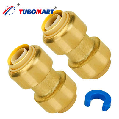 ISO sertifikalı PEX AL PEX Push In Fittings Bakır 1/2 inç Koplama Kurşunsuz Köpekbalığı ısırıkları