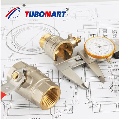 OEM Npt 1/2 Inch Cw617n Pex Al Pex 16 ile Pişirme için Bakır Gaz Topu Valf Gaz Boru Sistemi