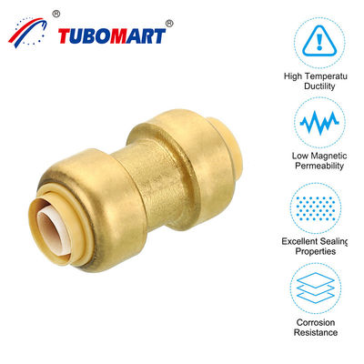 Hızlı Bağlantı Su Fittings Dirseği Yüksek Basınç Bakır Malzeme İtmek İçin Uyumlu Su Tüpleri için Uyumlu Boru