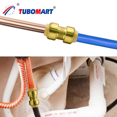 Tubomart OEM C46500 Gaz ve Su Sistemleri için Push In Connect Pex Fittings