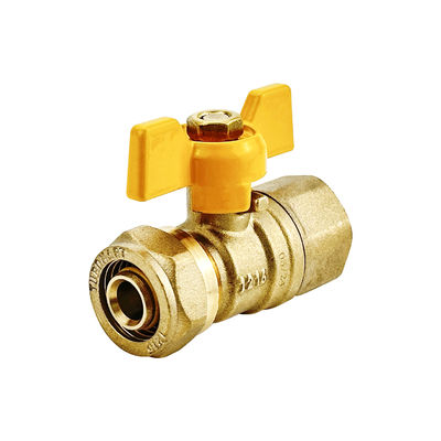 1/2'' DN 20 Toplu GAS Valvu Bakır Toplu Valvu 16mm PE-AL-PE PEX AL PEX GAS Boru Toplu Valvu