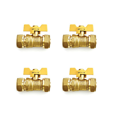 Üreticisi 16-32mm Pex Brass Sıkıştırma Ayarı Aynı Düz Gaz Tüp tesisatı için Pex Al Pex Ayarları OEM