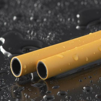 50 Yıllık Garanti Pex Al Pex Gaz borusu Gaz için ISO17484/AS4176/NSF14 Sertifikalı Özel Beyaz / Turuncu / Sarı