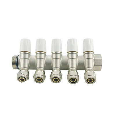Yer ısıtma manifold 2-6 yollar bakır su manifold 3/4 