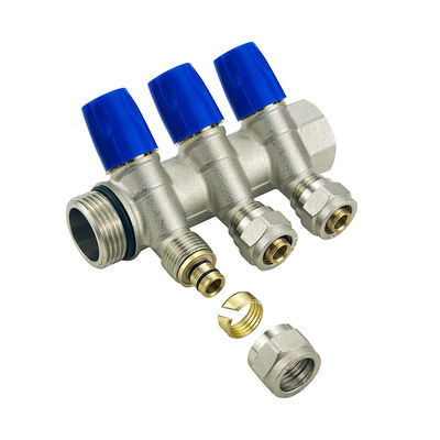 OEM Yer ısıtma parçaları, verimli ısıtma suyu sistemi için tunç Pex su manifold