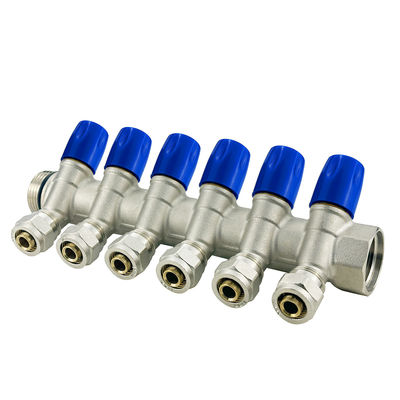 Özel Boyutlu Isıtma Su Manifold Valve Dağıtım Pex Manifold Pex Boru ile Bağlantı