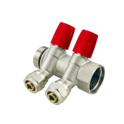 OEM Fabrikası 2-6 Ways Özel Boyut Brass Pex Manifold Su Yer Isıtma Parçaları Medya Yer Isıtma