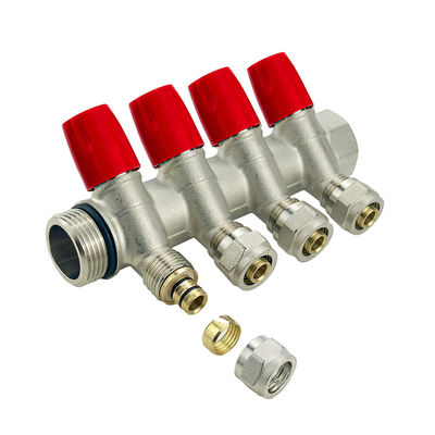 Uzun ömürlü Brass Valve Brass Pex Manifold Bombalama için özel renkte