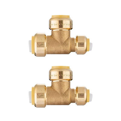 Tesisat Köpekbalığı ısırığı Fittings Koplama Birlik Dirseği Hızlı Bağlantı Fittings Kurşunsuz Pex Bakır Push Fit Fittings