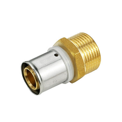 Sıcak satış OEM Özel Pex Pipe Press Natural Brass Color CE Sertifikasyonu ile