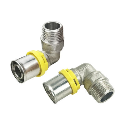 Tubomart Tesisat Basıncı Bakır Gaz Fittings TH Profil Eşit Tee Çok Katmanlı Pex Al Pex Gaz Sistemi için Boru Fittings