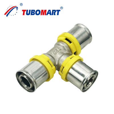 Gaz Tüp tesisatı Bakır Butt kaynak boru armatürleri TH Tipi 20mm 32mm 40mm Pres döküm armatürleri