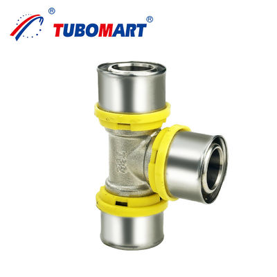 Brass Fitting 1620mm Pex Al Pex Boru Basınç Fittings TH Tipi Ss304 Sleeve Compress Fittings For Plumbing Pex
