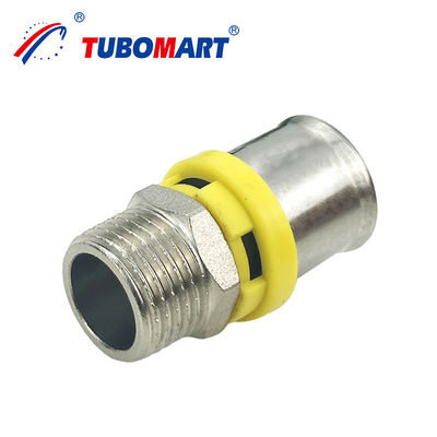 Tubomart Brass HPb 58-3A veya DZR Brass CW 602N Pex Al Pex Boru Basınçları Tekrar Kullanılabilir ve Çevreye Dostu