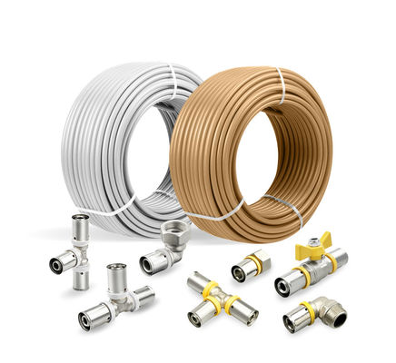 Tubomart tesisat ve gaz sistemi plastik kompozit boru tesisat su borusu esnek Pex Al Pex boru