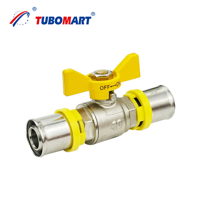 Kolay Kurulum 12mm 16mm 25mm 32mm AS4174 Gaz Sistemi Su Tesisatı Pirinç Boru Bağlantı Parçası TH Tipi Gaz Basınç Tesisat Bağlantısı