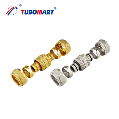 Özel Boyutlar Pex Al Pex Boruları için Kasap Bakır Sıkıştırma Fittings Gaz Boruları Kadın Dirseği Yüksek Kalite Eşitsiz Düz Birlik