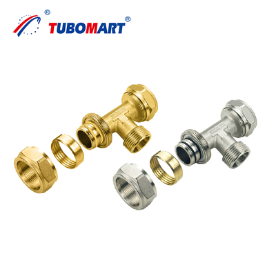 CW602N Malzemesi İle Pex Al Pex Bağlantısı Gaz Sistemi İçin Pex Sıkıştırma Bağlantı Parçaları