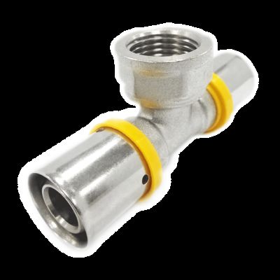PEX AL PEX Uyumlu boru Brass Press Fitting Lead-Free Gaz boru sistemi için düşük bakım 16-32mm