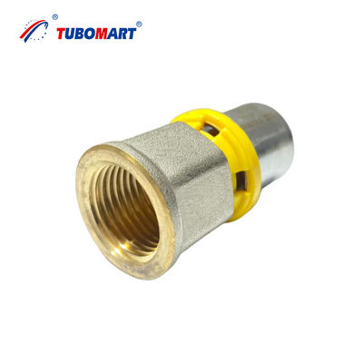 OEM Brass Press Fittings EQUAL ELBOW UNION and UNEQUAL ELBOW UNION for Plastic Gas & Water Pipes - ISO9001/ISO17484