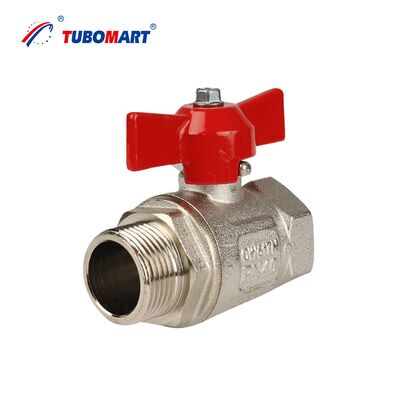 TUBOMART OEM PEX-AL-PEX 16-32mm 1/2'-1' Su ve Gaz için El Brass Top Valf