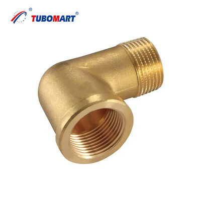 TUBOMART OEM Güvenilir Üretim 1/2 Bakır Fittings Kadın Erkek Dirseği Su Tüplemesi Sistemi